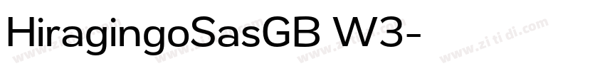 HiragingoSasGB W3字体转换